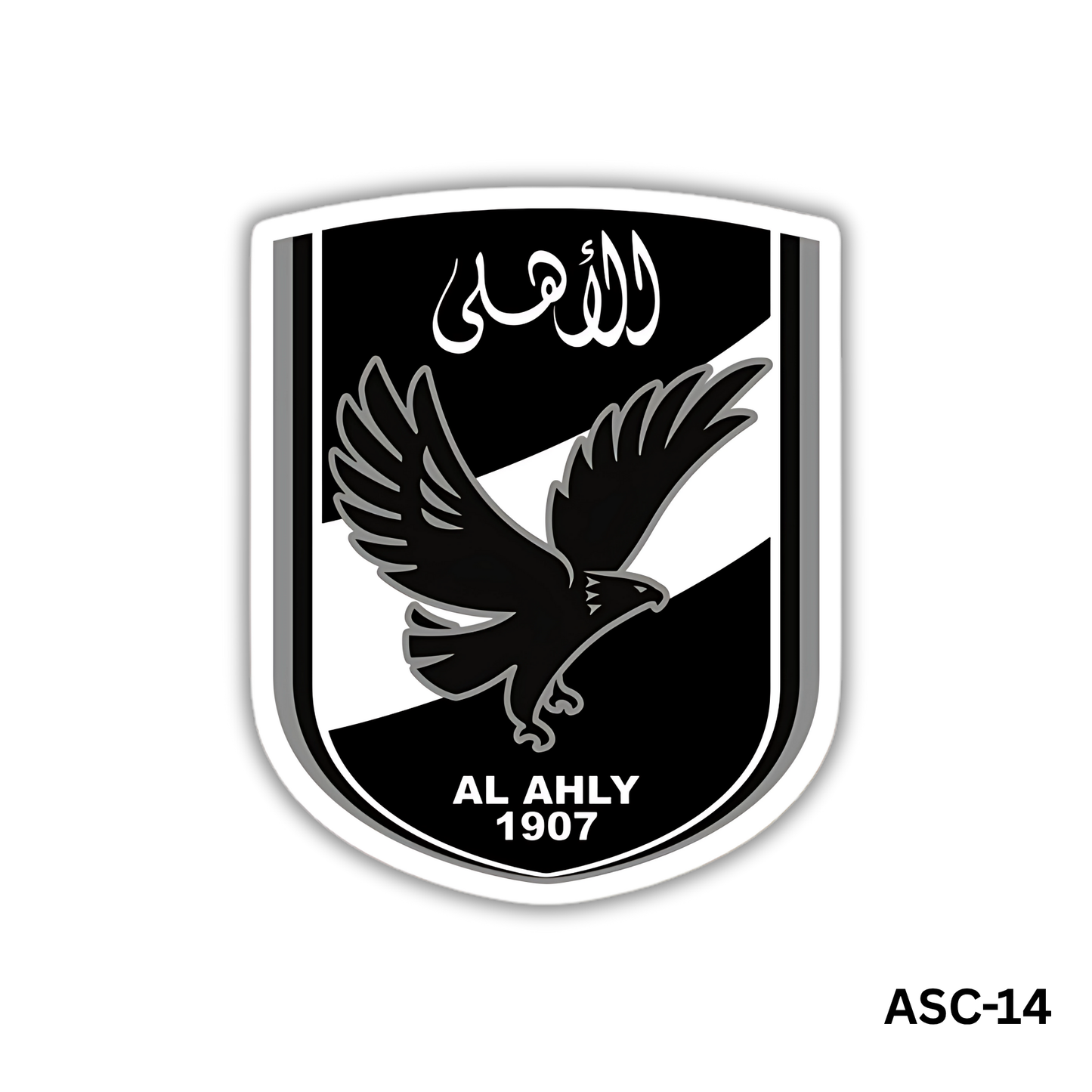 AL AHLY Black Logo Sticker (ASC-14)
