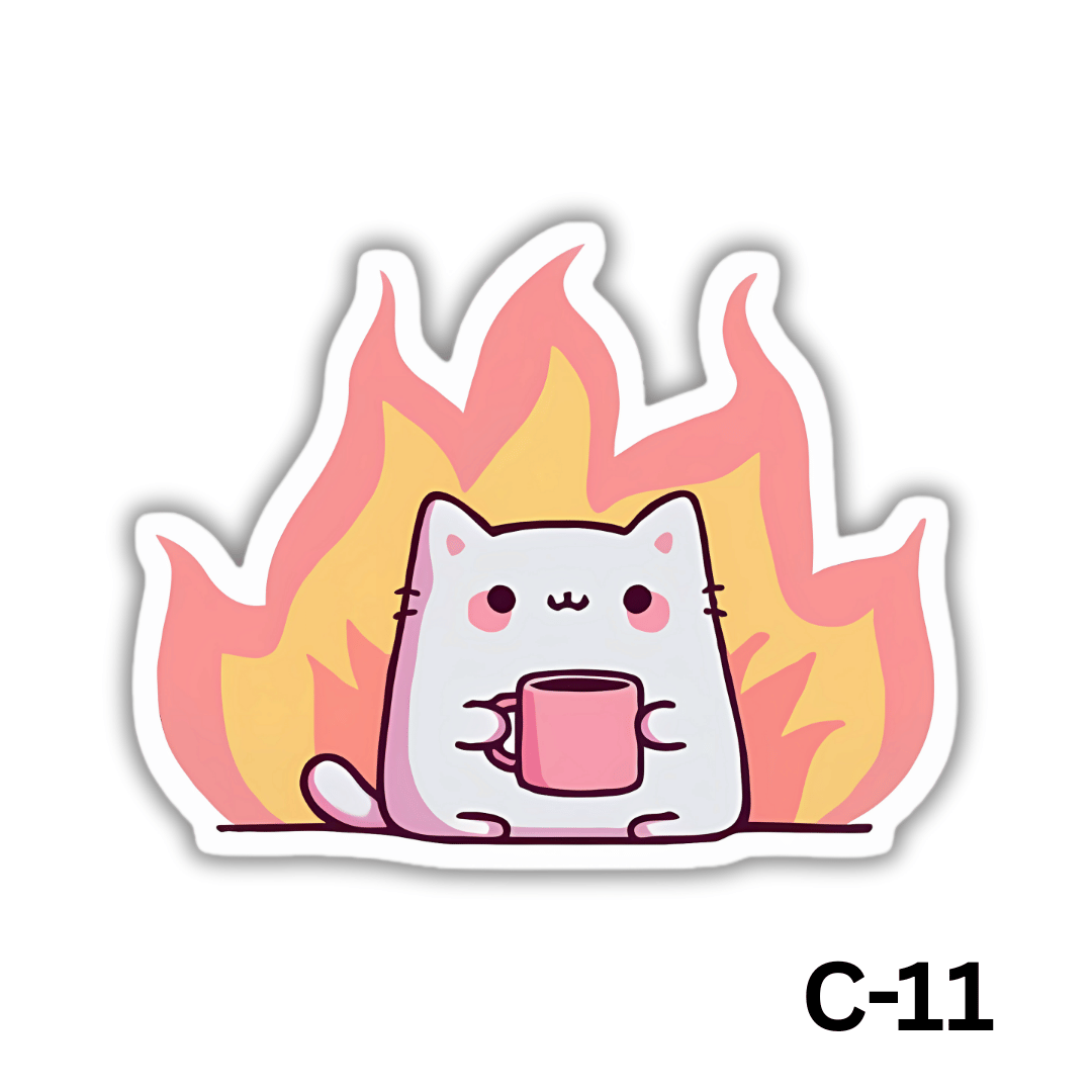 Cat coffee on fire(C-11)