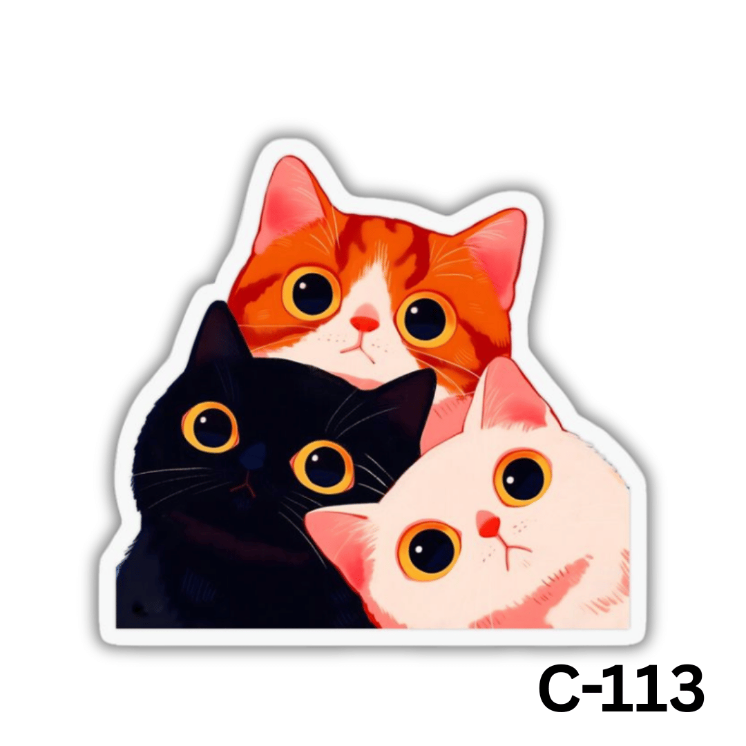 Peeking Cats(C-113)