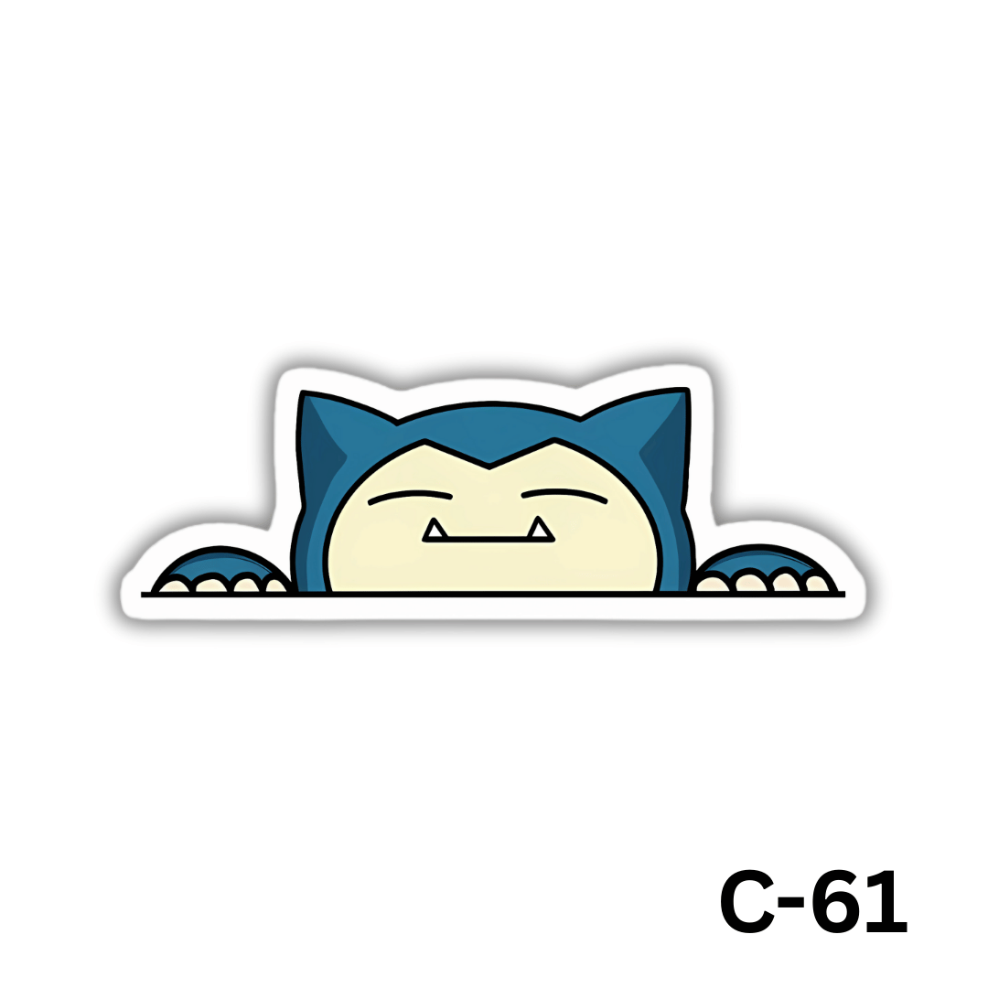 Snorlax Anime Sticker(C-61)