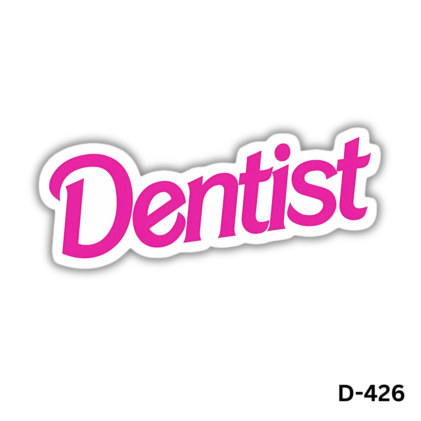 Pink Dentist sticker(D-426)