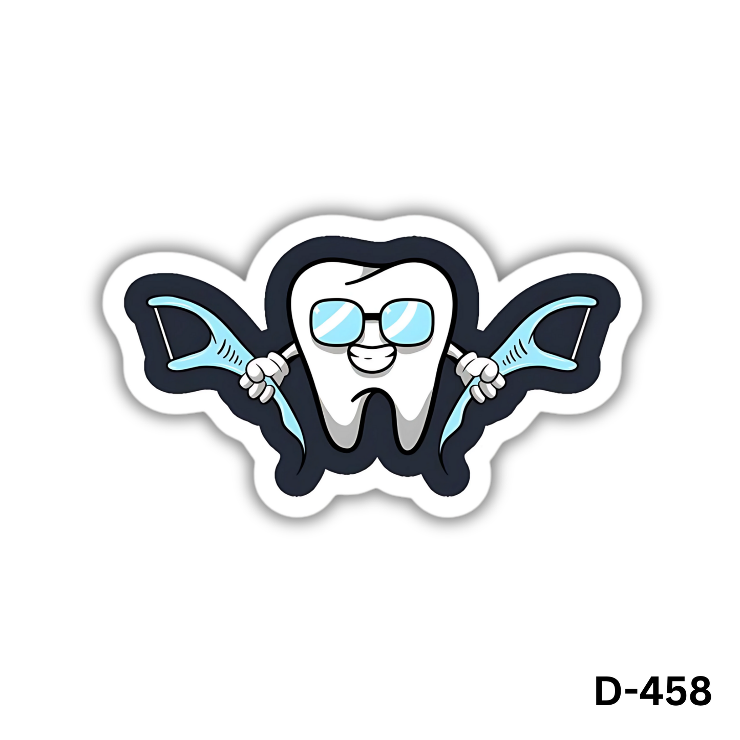 Tooth Floss sticker(D-458)