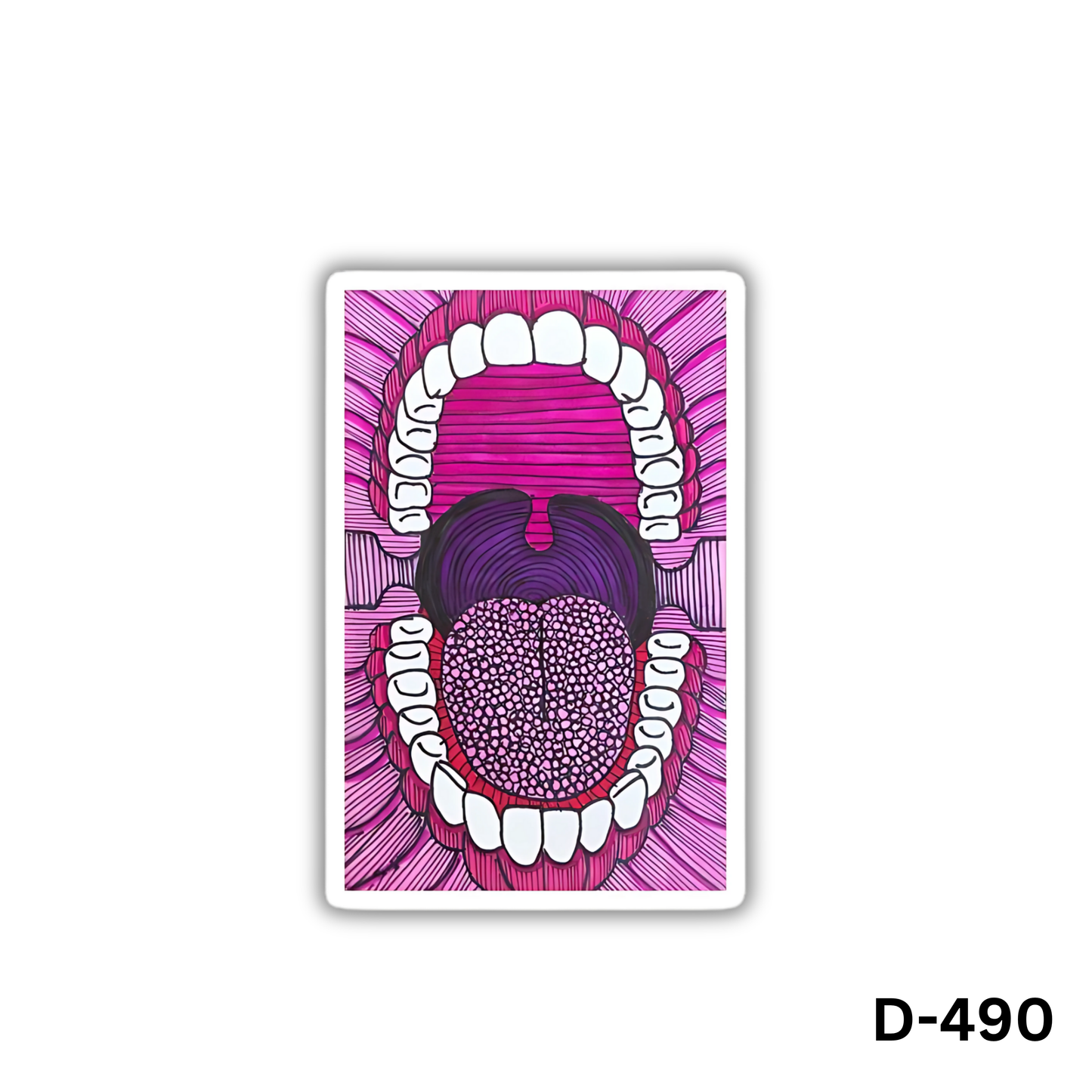 Open Mouth sticker(D-490)