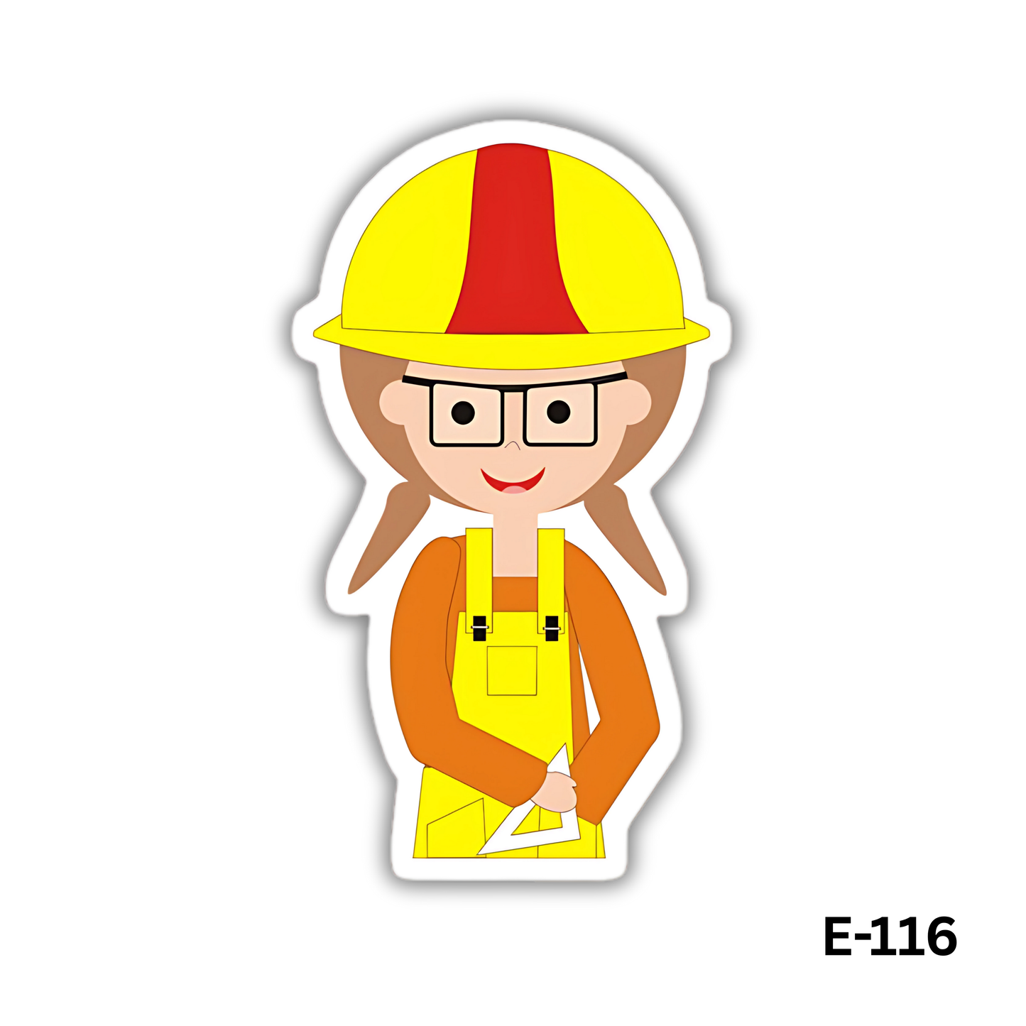 Engineering Lady Sticker (E-116)