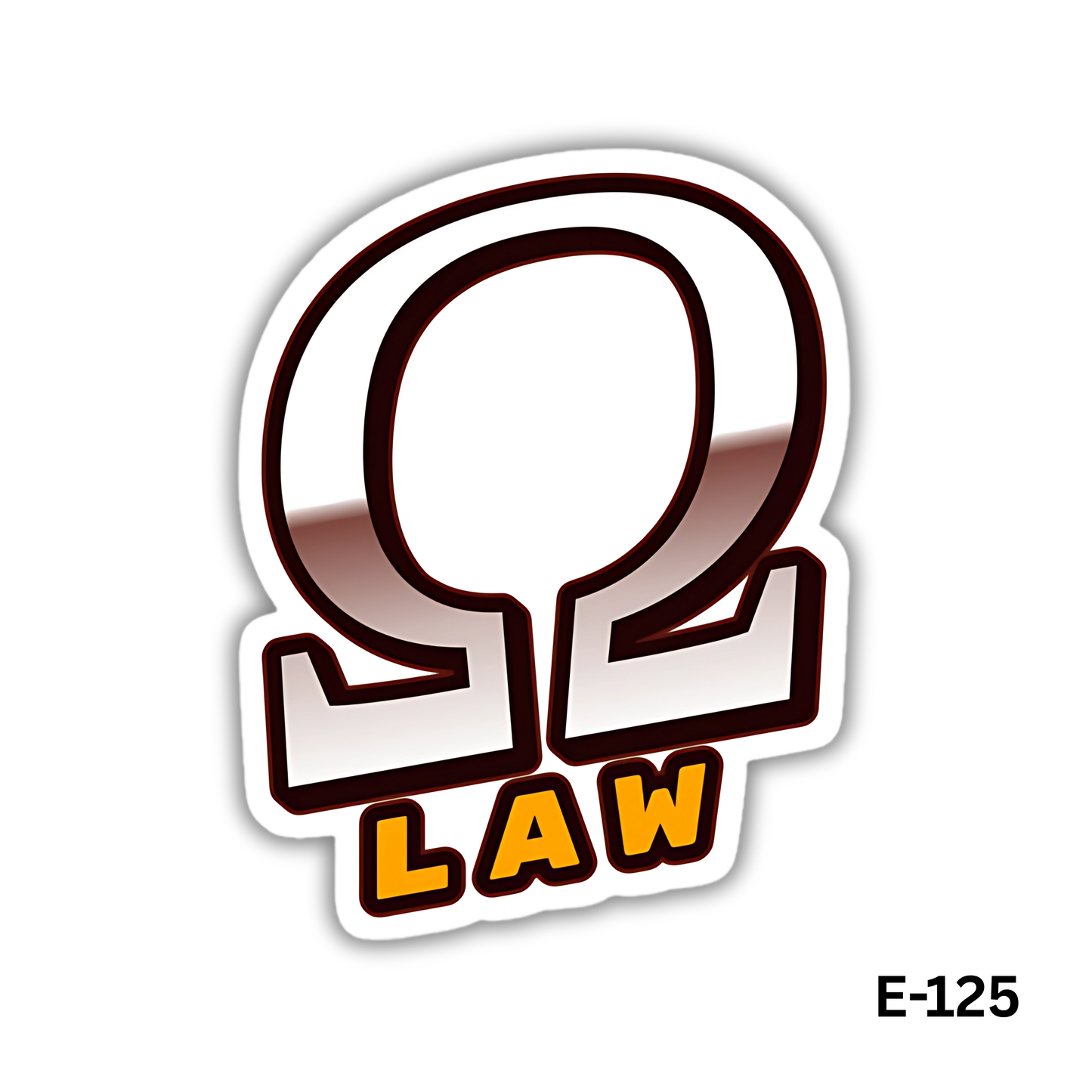 Ohm's Law Sticker (E-125)