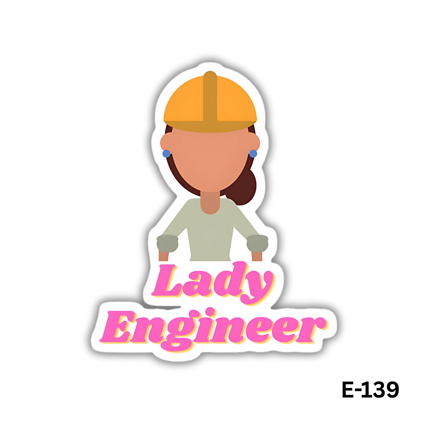 Lady Engineer Sticker (E-139)