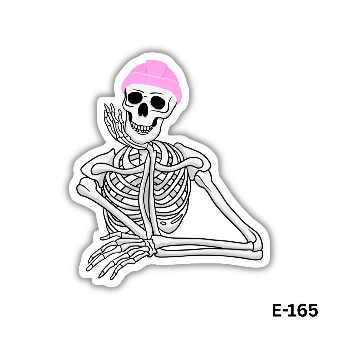 Engineering Girl Skeleton Sticker (E-165)