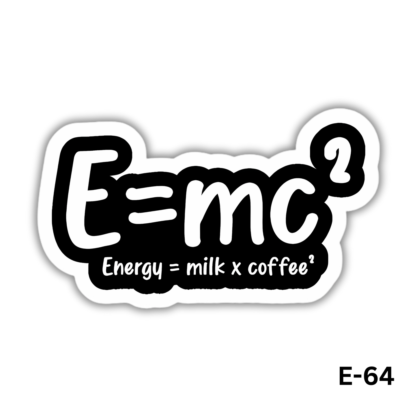E=mc2 Einstein sticker(E-64)