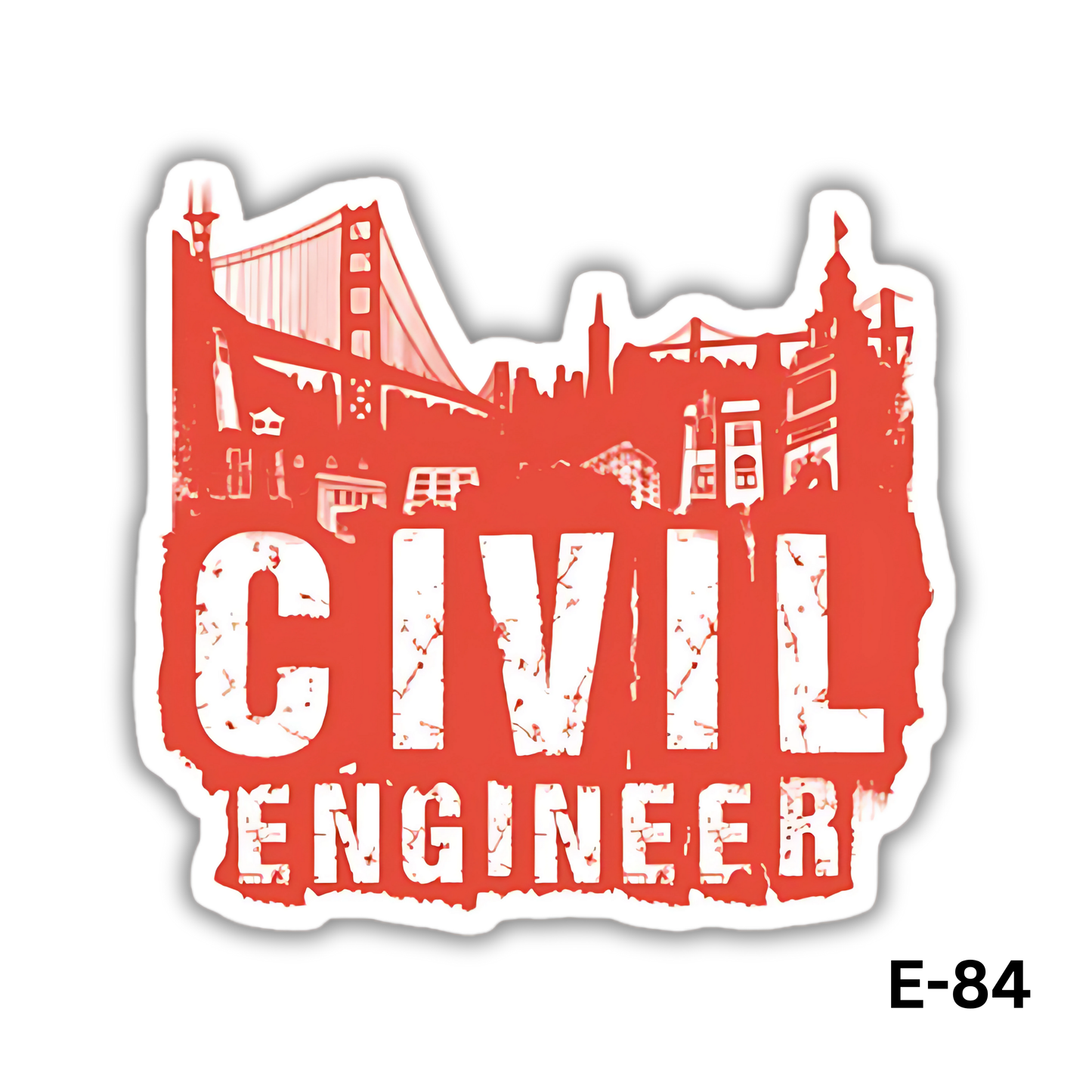 CIVIL ENGINEER sticker(E-84)