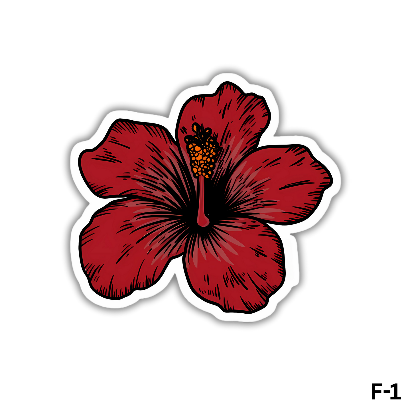 Red Hibiscus Flower(F-1)
