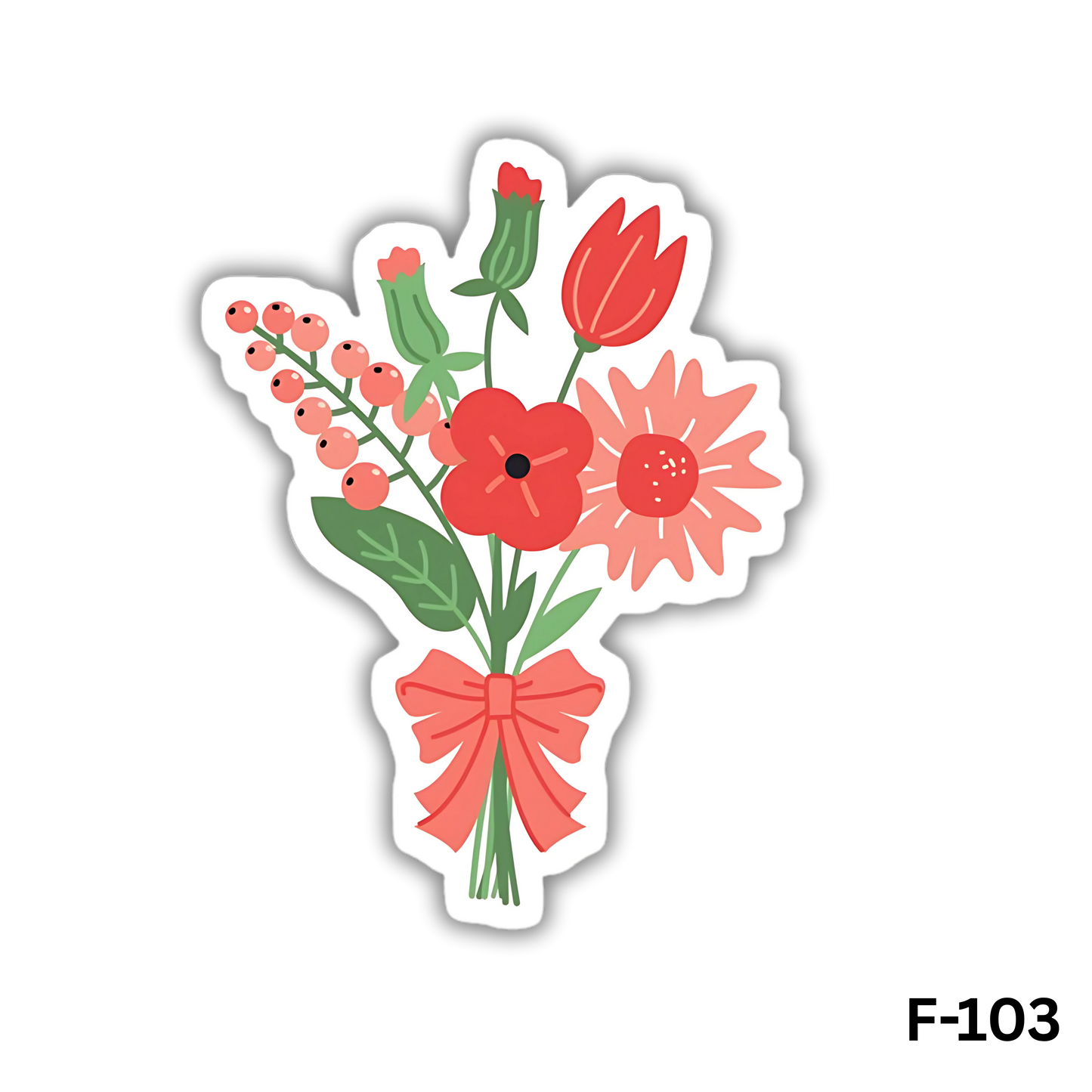 Bouquet with pink bow(F-103)