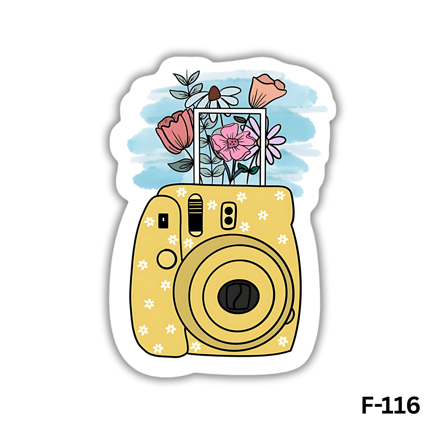 Instant Flowers sticker(F-116)