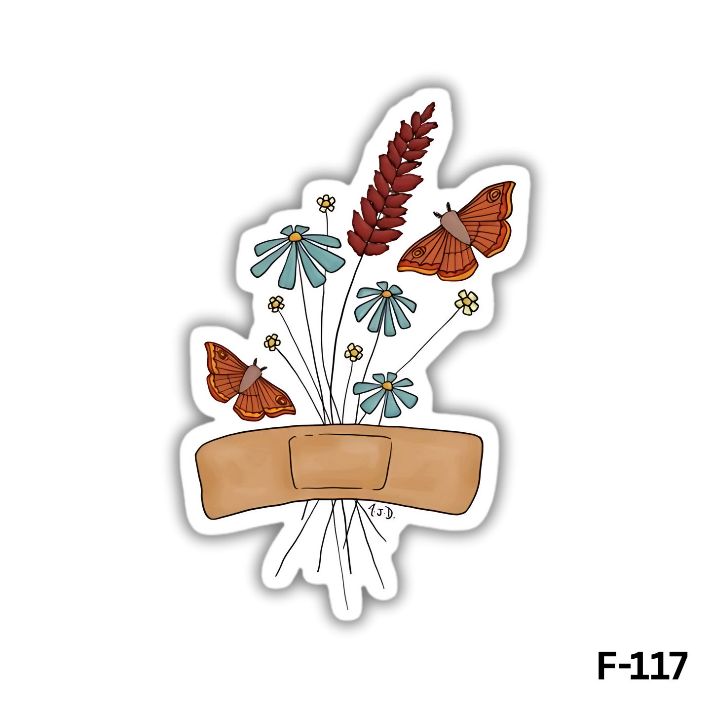 Bouquet tied with a band-aid(F-117)