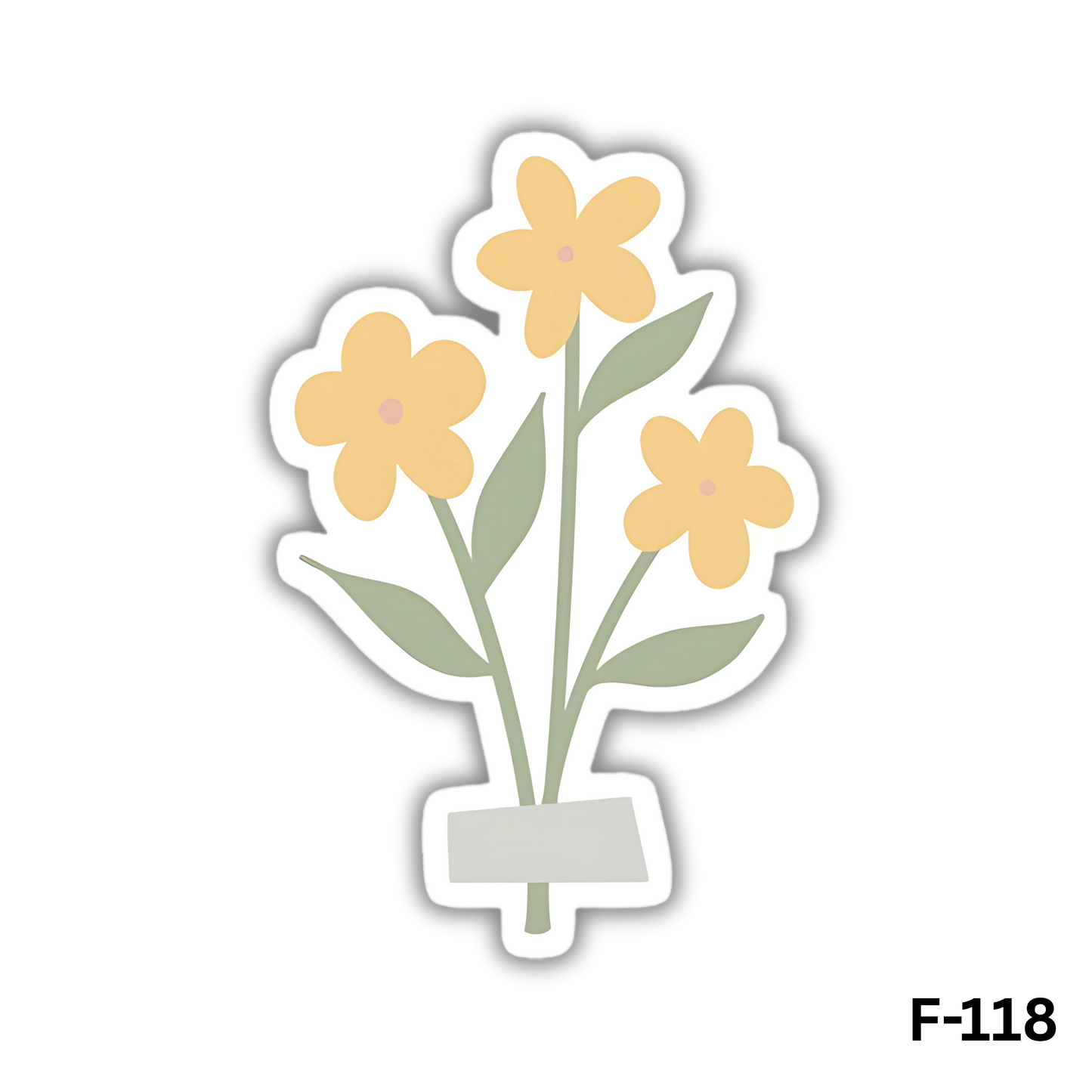 Three yellow flowers(F-118)