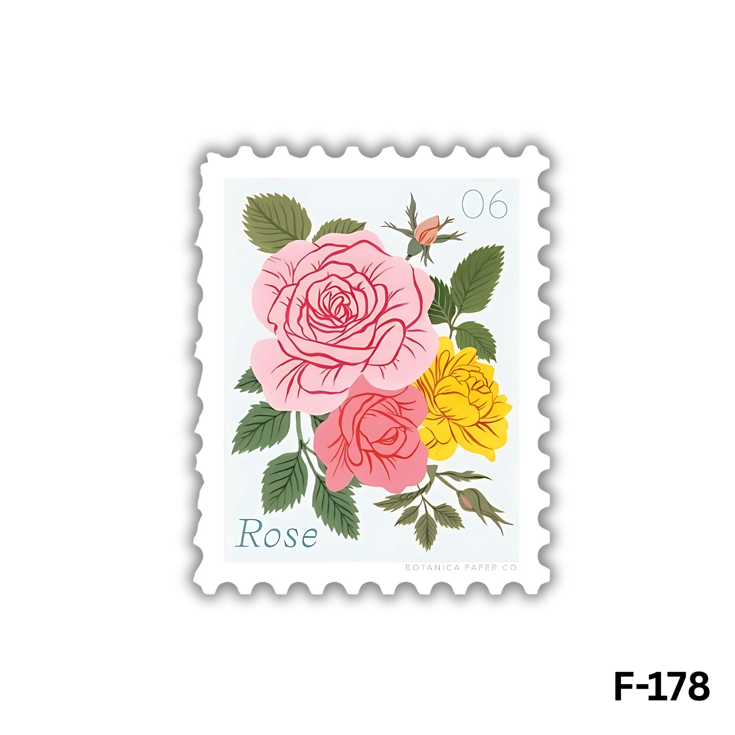 June Flowers sticker(F-178)