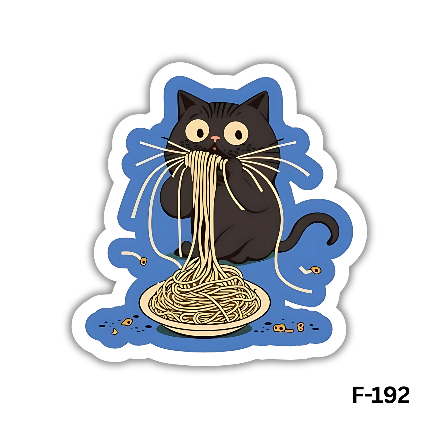 Cat Noodles sticker(F-192)