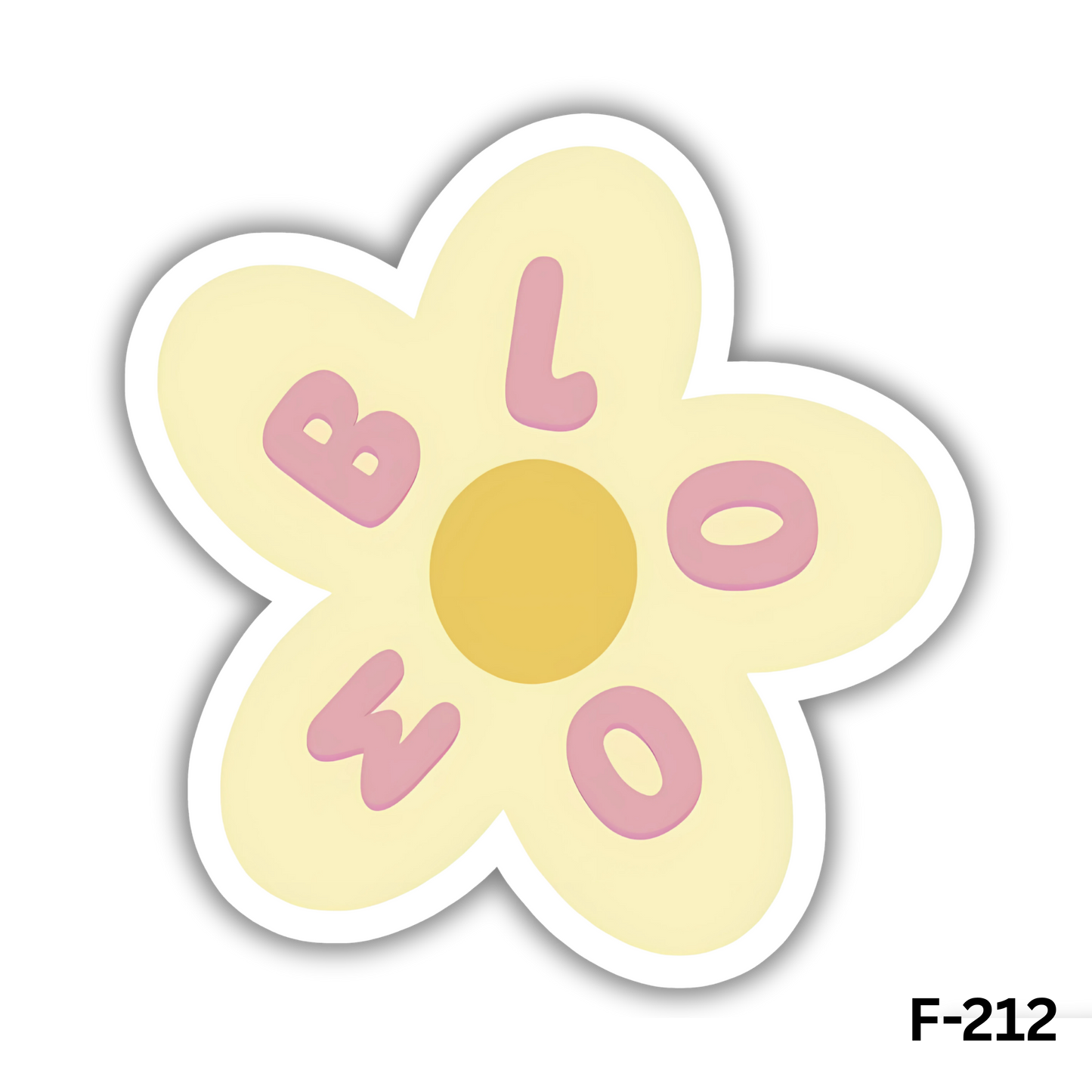 Bloom Flower Yellow sticker(F-212)