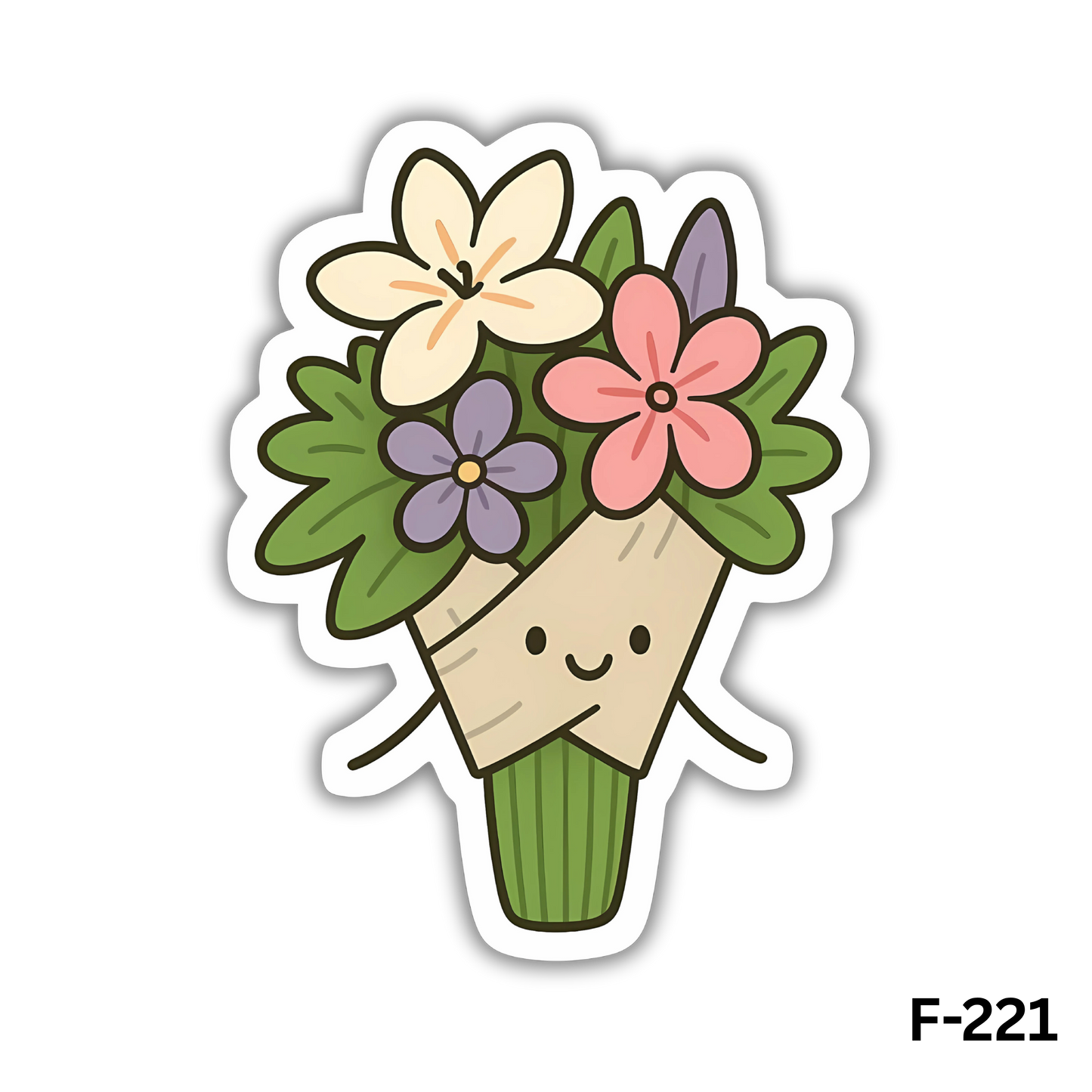 Kawaii Happy Flowers(F-221)