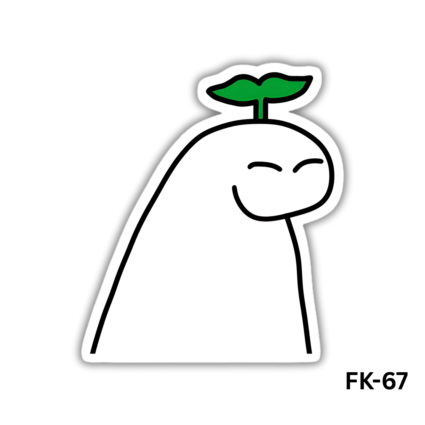 Happy Flork with a little plant (FK-67)