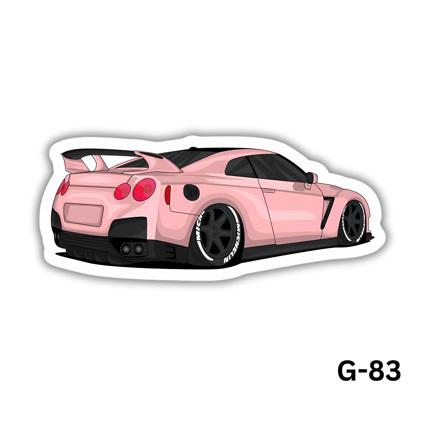 Gtr Pink Sticker (G-83)