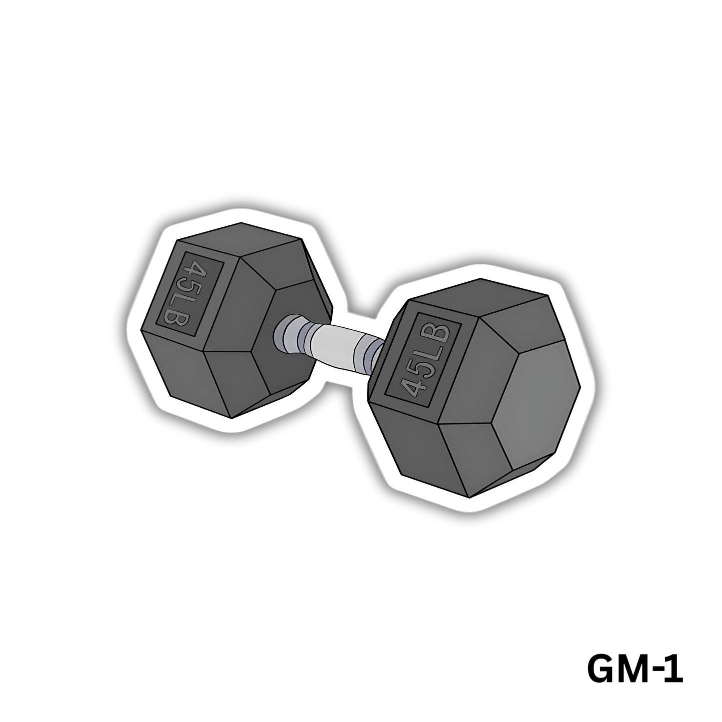 Gym Dumbbell Sticker(GM-1)
