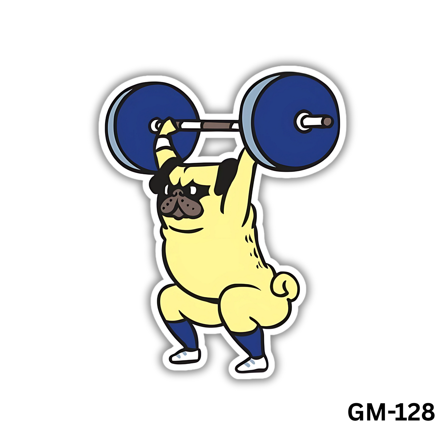 The snatch weightlifting pug (GM-128)