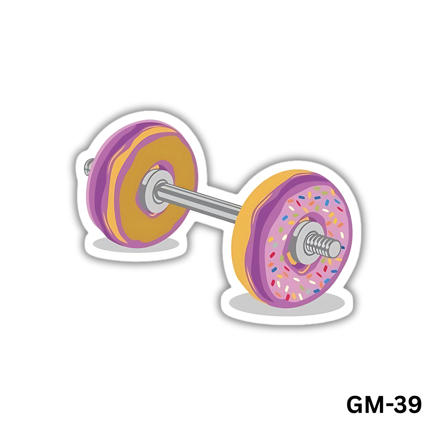 Donut Barbell Sticker (GM-39)