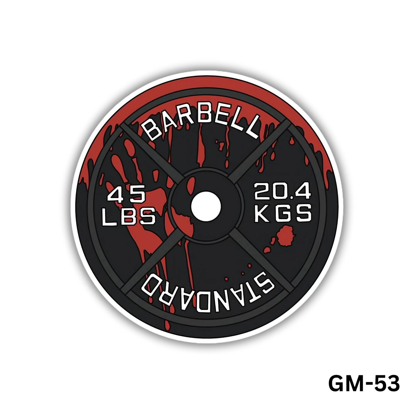 True Crime 45Ib Plate Sticker (GM-53)