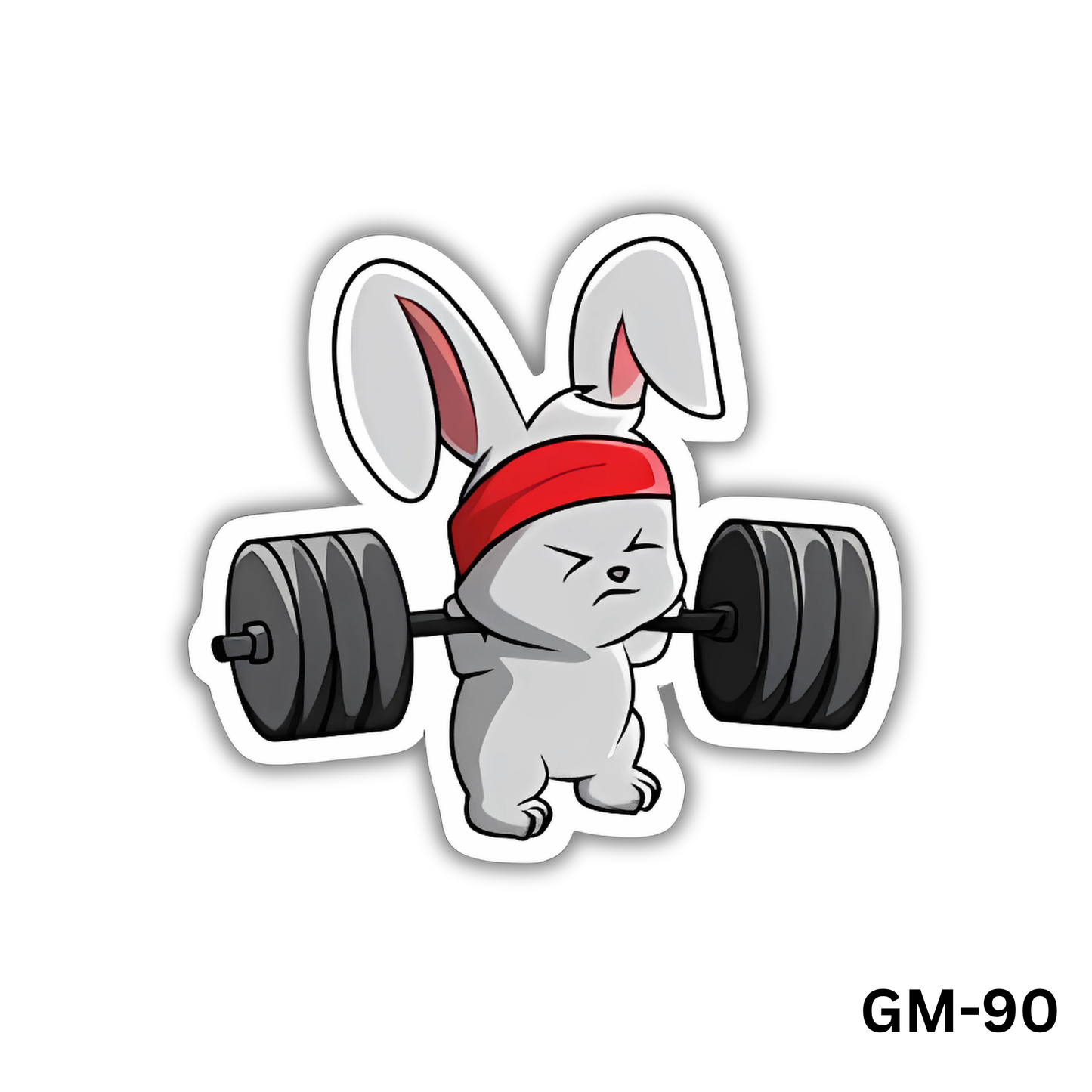 Gym Bunny Sticker (GM-90)