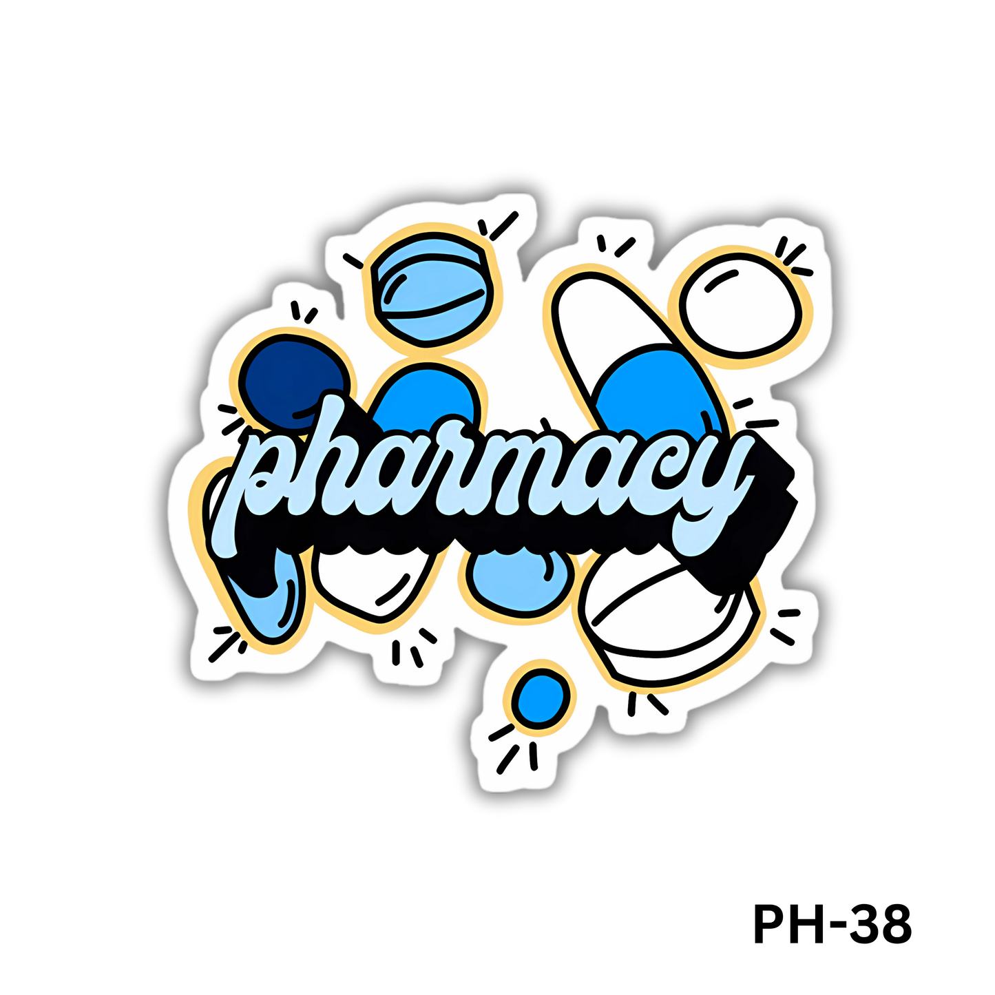 Pharmacy pills sticker(PH-38)