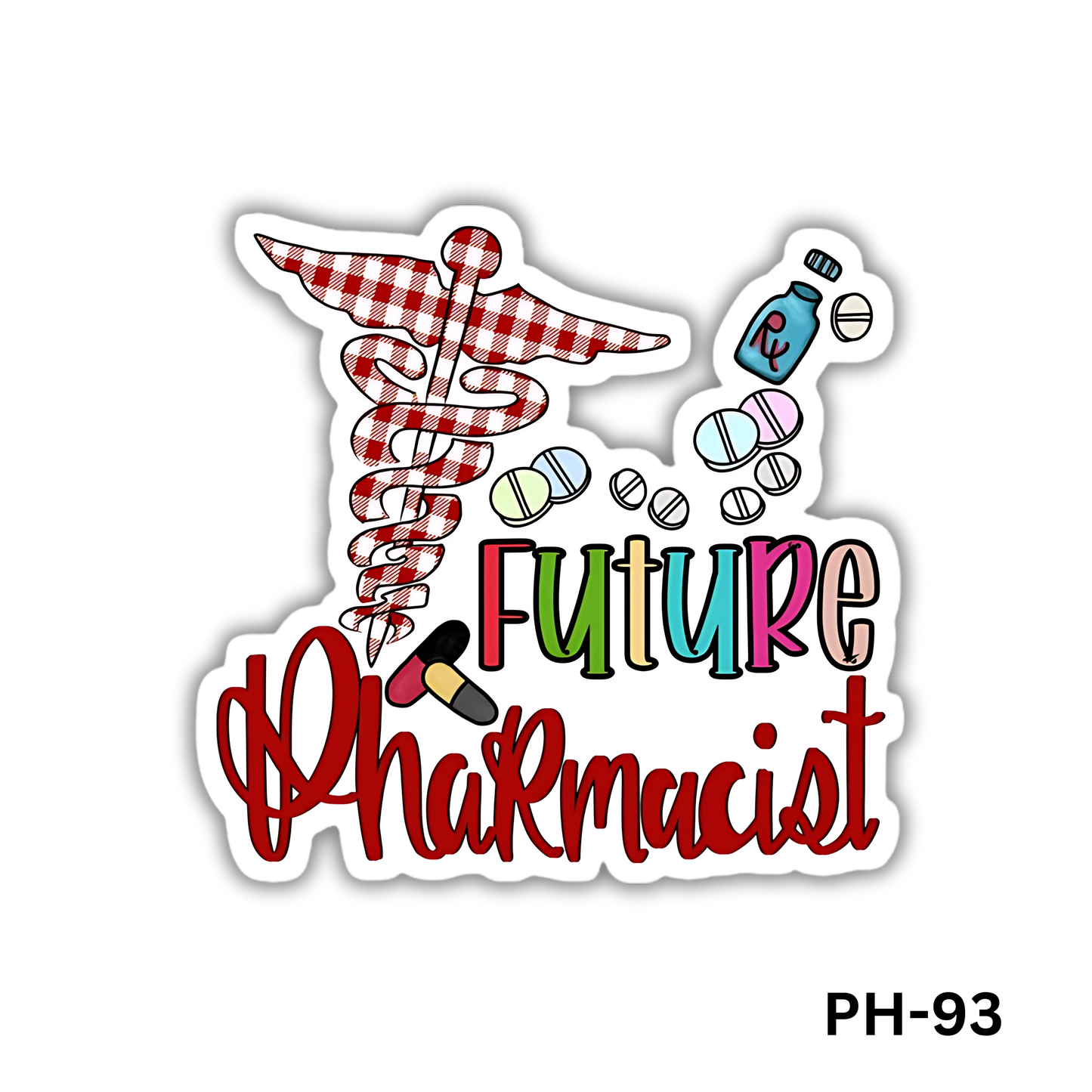 Colorful FUTURE PHARMACIST sticker(PH-93)