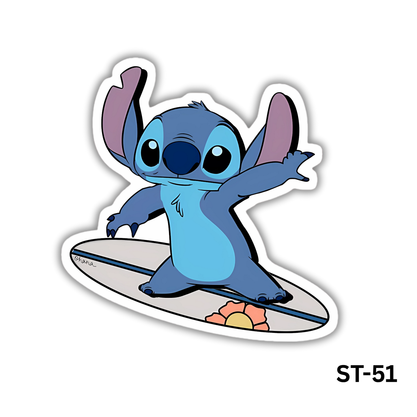 Stitch Surfing Sticker (ST-51)
