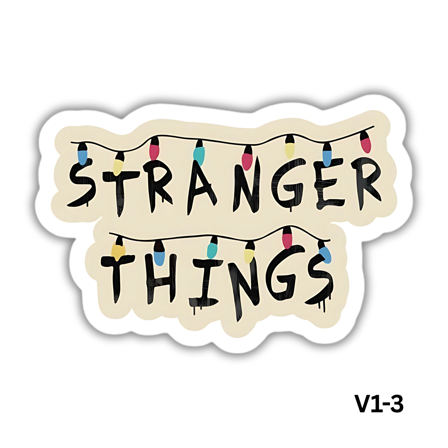 stranger things decorative sticker(V1-3)