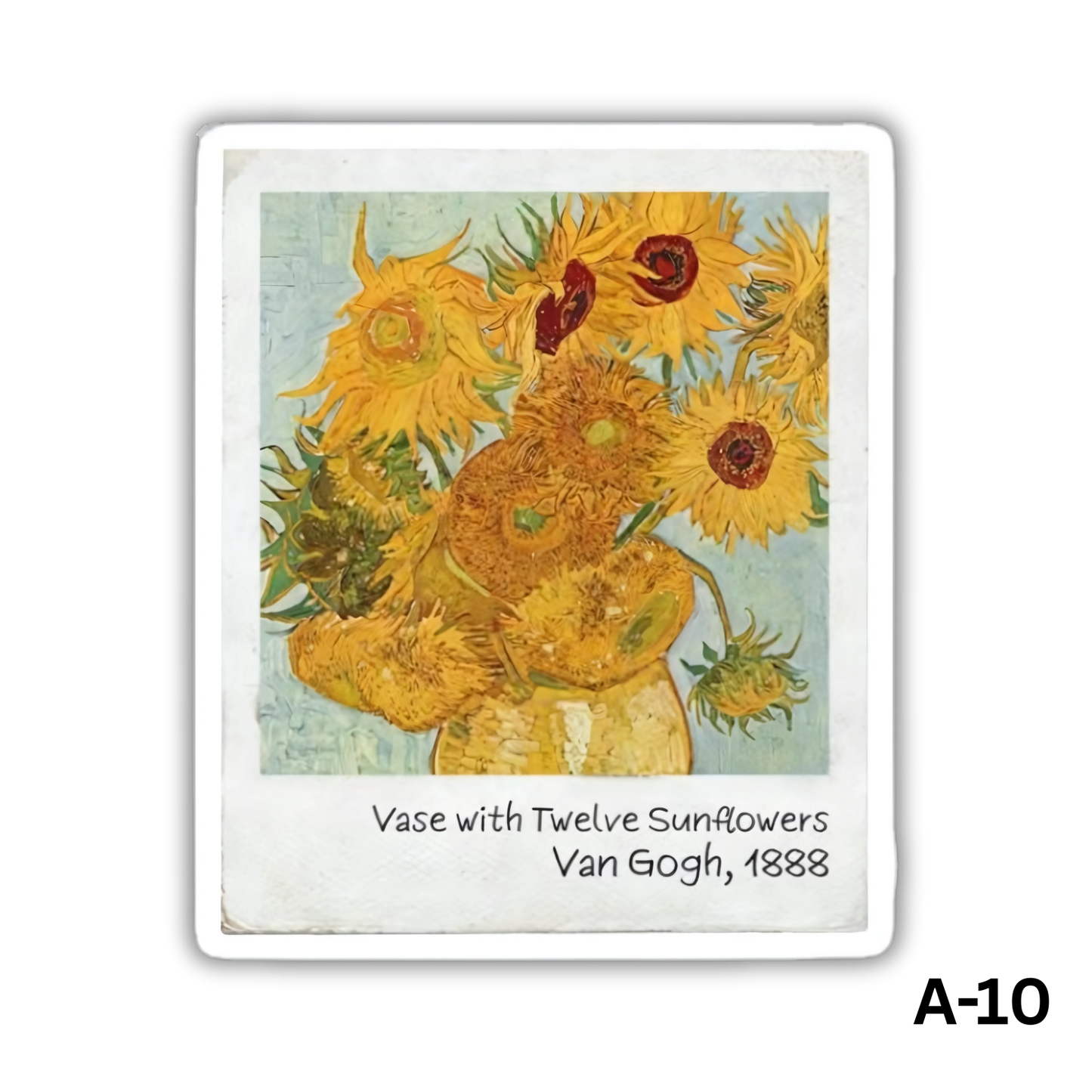 Vase with twelve sunflowers(A-10)