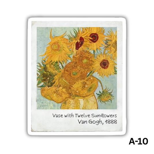 Vase with twelve sunflowers(A-10)