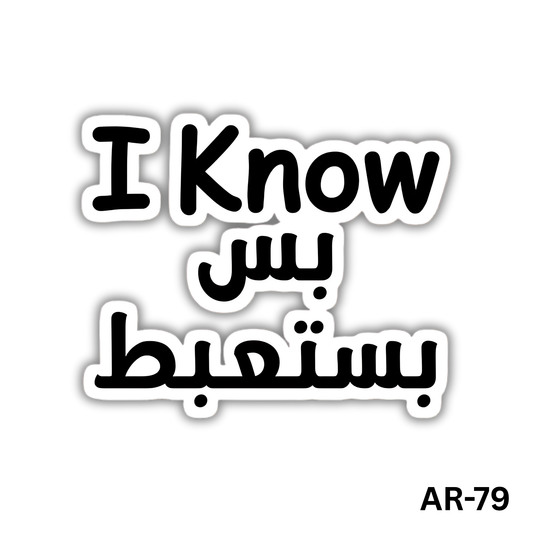 I Know bas basta3bat(AR-79)