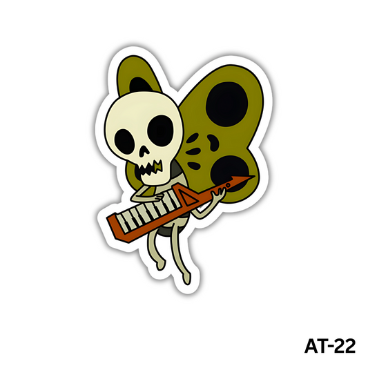Skeleton Butterfly Sticker (AT-22)