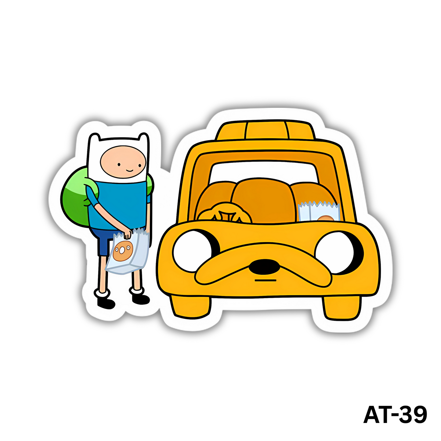 Finn and Jake Car Sticker (AT-39)