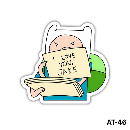 Finn Loves Jake Sticker (AT-46)