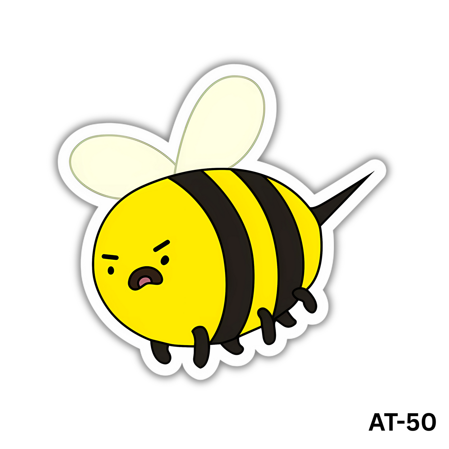 Alarmed Bee Sticker (AT-50)