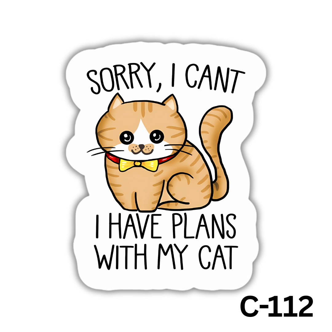 Sorry, i can't i have plans with my cat(C-112)