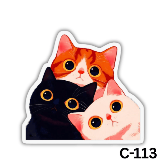 Peeking Cats(C-113)