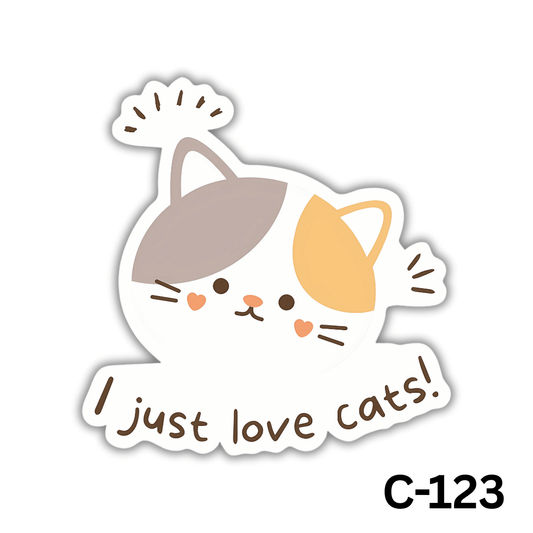 I JUST LOVE CATS!(C-123)