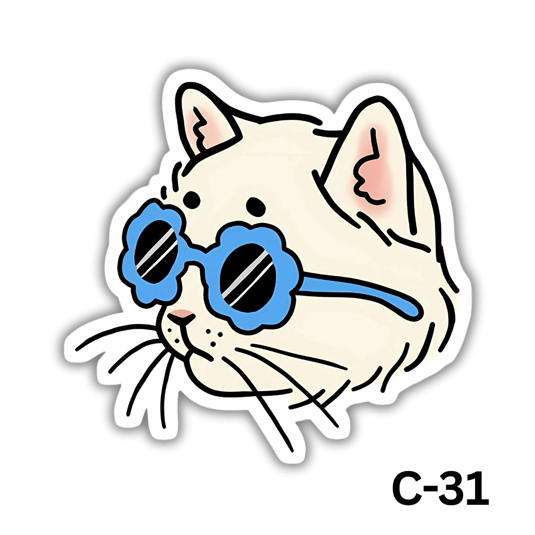 Cool Cat with Sunglasses(C-31)