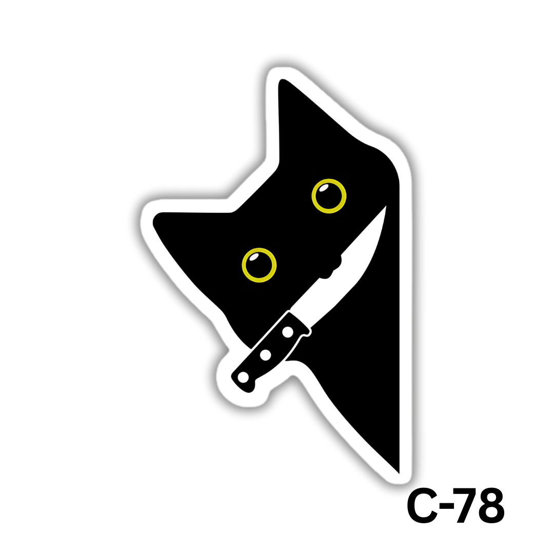 Suspicious cat(C-78)