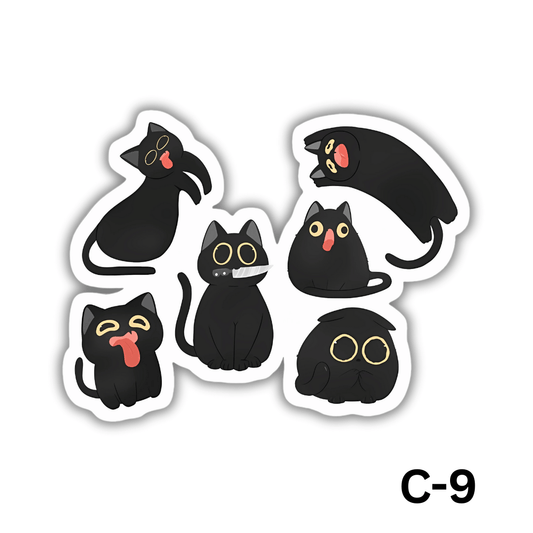 Set of Black cats(C-9)