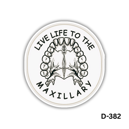 LIVE LEFT TO THE MAXILLARY sticker(D-382)