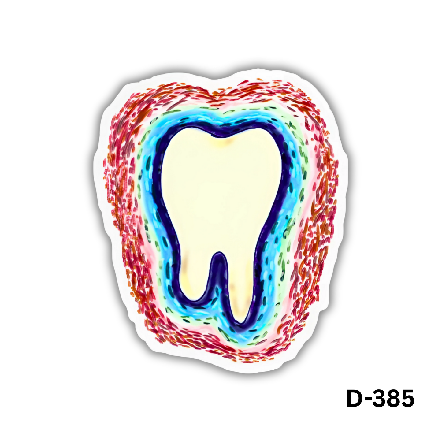 Cells forming a Tooth sticker(D-385)