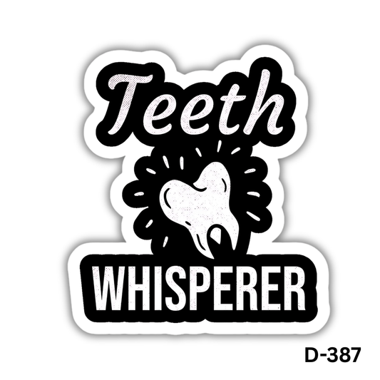Teeth WHISPERER sticker(D-387)