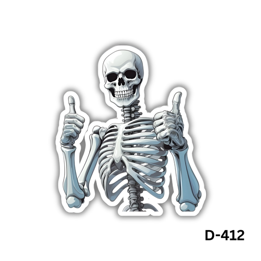Skeleton Sticker (D-412)